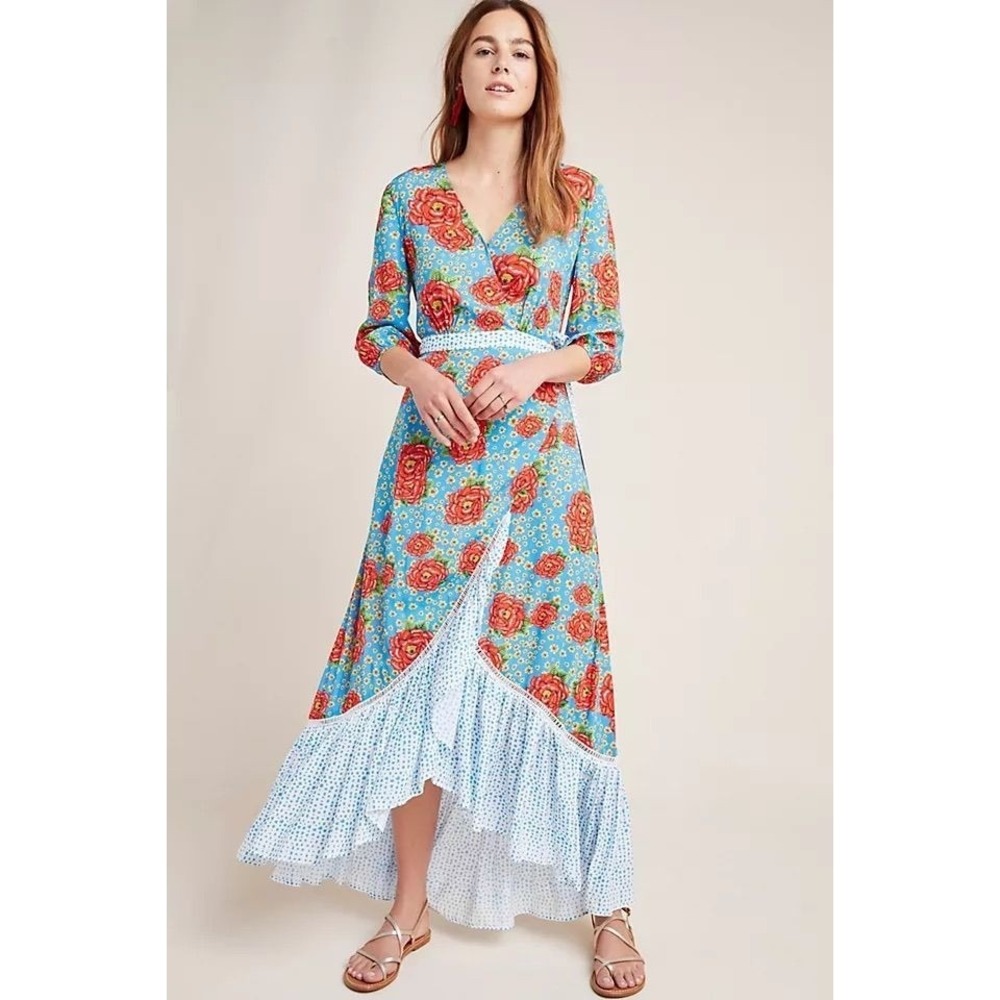011- Farm Rio Ruffle Wrap Dress